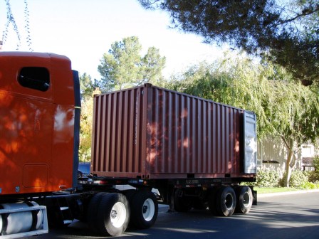 20ft Matson container on chassis