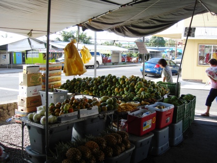 Papayas at Farmers Market in Hilo, Hawaii
